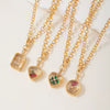 Wholesale Jewelry Retro Geometric Copper Pendant With Openable Hollow Design And Electroplating O Word Chain