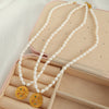 Wholesale Jewelry Retro Geometric Freshwater Pearl Necklace