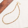 Wholesale Jewelry Retro Geometric Stainless Steel Beaded Necklace For Women With Electroplating