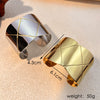 Wholesale Jewelry Retro Geometric Stainless Steel Titanium Steel Nonfading Bracelet With Gold And Silver Stitching Design And Electroplating Processing
