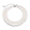 Wholesale Jewelry Retro Geometric Style Pearl Beaded Multilayered Necklace For Women