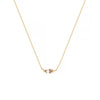 Wholesale Jewelry Retro Geometric Style Twelve Birthstone Titanium Steel Electroplated Ochain Pendant Necklace For Women