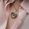 Wholesale Jewelry Retro Geometric Titanium Steel Copper Pendant With Openable Hollow Design Electroplating Unisex