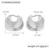 Wholesale Jewelry Retro Geometric 316L Stainless Steel Ushaped Electroplated Earrings