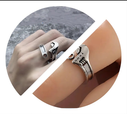 Wholesale Jewelry Retro Geometric Wrench Alloy Plating Open Rings