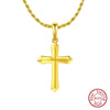 Wholesale Jewelry Retro Hiphop Style Cross Silver Geometric Electroplated Necklace For Men