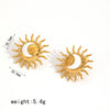 Wholesale Jewelry Retro Ins Style Stainless Steel And Titanium Steel Earrings Bracelet Pendant Necklace With Stars Sun Moon Clouds Universe Pattern Electroplating For Women