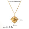 Wholesale Jewelry Retro Ins Style Stainless Steel And Titanium Steel Earrings Bracelet Pendant Necklace With Stars Sun Moon Clouds Universe Pattern Electroplating For Women