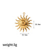 Wholesale Jewelry Retro Ins Style Stainless Steel And Titanium Steel Earrings Bracelet Pendant Necklace With Stars Sun Moon Clouds Universe Pattern Electroplating For Women