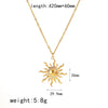 Wholesale Jewelry Retro Ins Style Stainless Steel And Titanium Steel Earrings Bracelet Pendant Necklace With Stars Sun Moon Clouds Universe Pattern Electroplating For Women