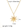 Wholesale Jewelry Retro Ins Style Stainless Steel And Titanium Steel Earrings Bracelet Pendant Necklace With Stars Sun Moon Clouds Universe Pattern Electroplating For Women