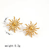 Wholesale Jewelry Retro Ins Style Stainless Steel And Titanium Steel Earrings Bracelet Pendant Necklace With Stars Sun Moon Clouds Universe Pattern Electroplating For Women