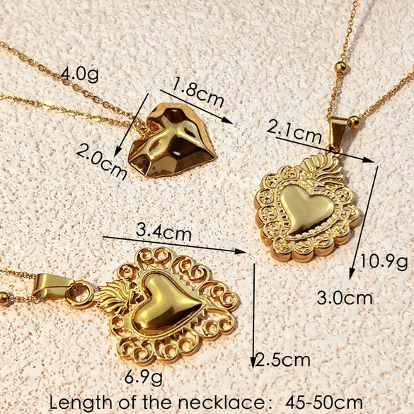 Wholesale Jewelry Retro Minimalist Ushaped Stainless Steel And Titanium Steel Pendant Necklace With Cross Chain Electroplated