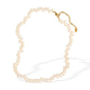 Wholesale Jewelry Retro Natural Pearl 316L Stainless Steel Electroplated Necklace For Women