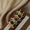 Wholesale Jewelry Retro Palace Style Geometric Titanium Steel 18K Gold Plated Earrings