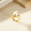 Wholesale Jewelry Retro Palace Style Turquoise Geometric Animal Zodiac 18K Goldplated Ring For Women