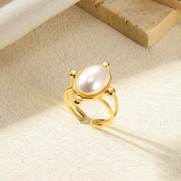 Wholesale Jewelry Retro Palace Style Turquoise Geometric Animal Zodiac 18K Goldplated Ring For Women