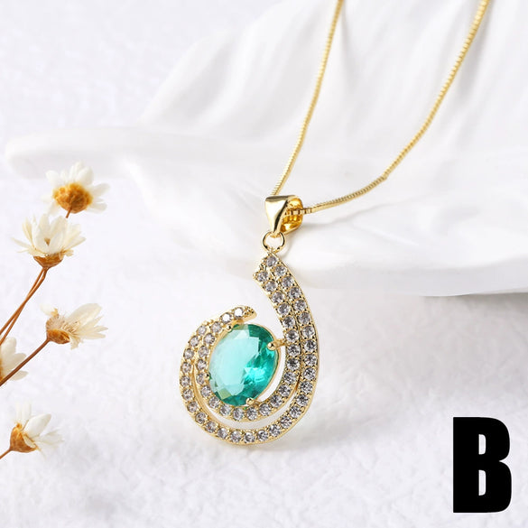 Wholesale Jewelry Retro Religious Cross Copper Electroplated Geometric Pendant Necklace For Women