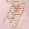 Wholesale Jewelry Retro Simple Folding Alloy Iron Geometric Electroplating Unisex Bracelet Set