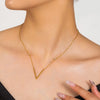 Wholesale Jewelry Retro Simple Style Commute V Shape 201 Stainless Steel Necklace