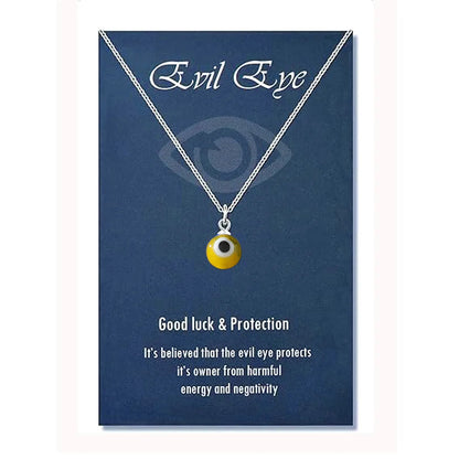 Wholesale Jewelry Retro Simple Style Devil'S Eye 304 Stainless Steel 18K Gold Plated Pendant Necklace