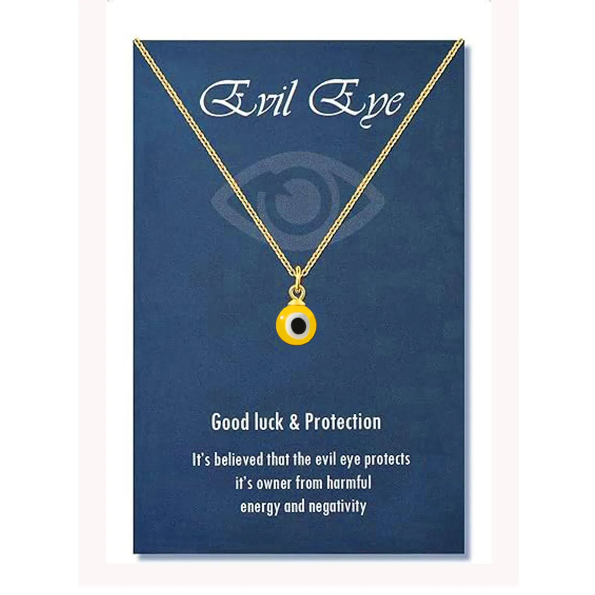 Wholesale Jewelry Retro Simple Style Devil'S Eye 304 Stainless Steel 18K Gold Plated Pendant Necklace