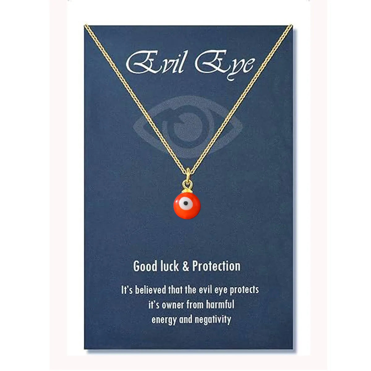 Wholesale Jewelry Retro Simple Style Devil'S Eye 304 Stainless Steel 18K Gold Plated Pendant Necklace