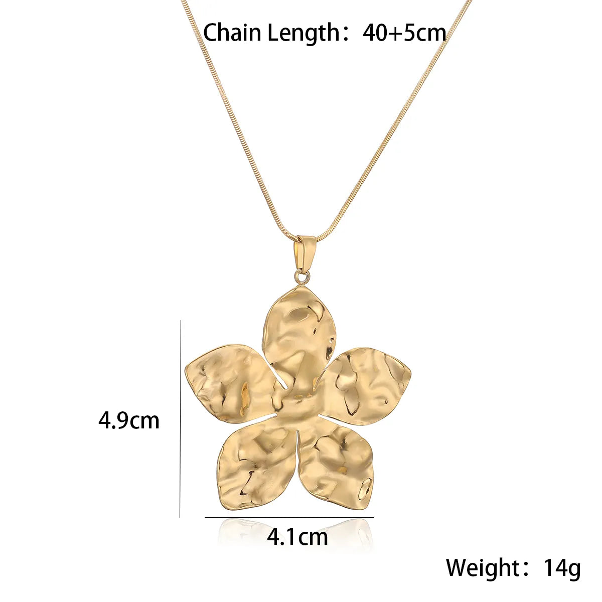 Wholesale Jewelry Retro Simple Style Solid Color 304 Stainless Steel 18K Gold Plated Plating Pendant Necklace