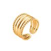 Wholesale Jewelry Retro Smiley Face Snake Bow Knot 304 Stainless Steel Open Rings