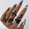 Wholesale Jewelry Retro Snake Animal Alloy Ring Electroplating Geometric Style Unisex
