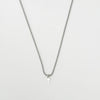 Wholesale Jewelry Retro Solid Color Titanium Steel Zircon 18K Gold Plated Plating Inlay Pendant Necklace