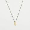 Wholesale Jewelry Retro Solid Color Titanium Steel Zircon 18K Gold Plated Plating Inlay Pendant Necklace