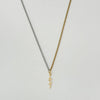 Wholesale Jewelry Retro Solid Color Titanium Steel Zircon 18K Gold Plated Plating Inlay Pendant Necklace