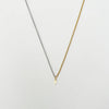 Wholesale Jewelry Retro Solid Color Titanium Steel Zircon 18K Gold Plated Plating Inlay Pendant Necklace