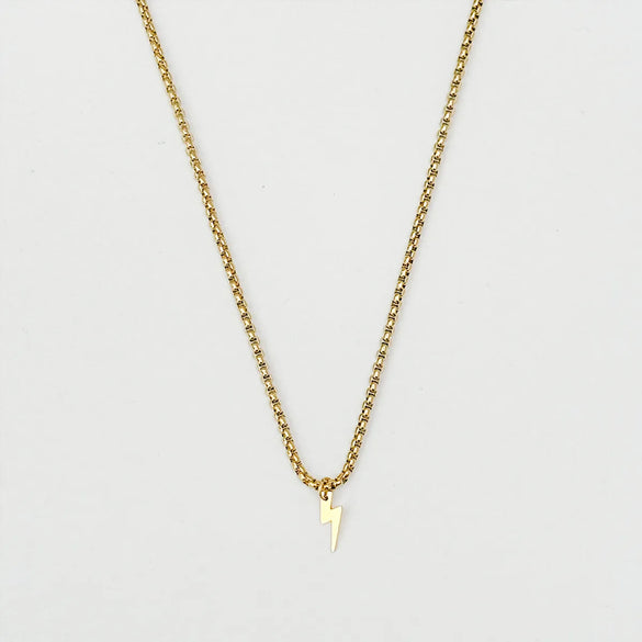 Wholesale Jewelry Retro Solid Color Titanium Steel Zircon 18K Gold Plated Plating Inlay Pendant Necklace