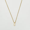Wholesale Jewelry Retro Solid Color Titanium Steel Zircon 18K Gold Plated Plating Inlay Pendant Necklace