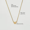Wholesale Jewelry Retro Solid Color Titanium Steel Zircon 18K Gold Plated Plating Inlay Pendant Necklace