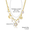 Wholesale Jewelry Retro Style Alloy Geometric Ancient Coin Multipendant Devil's Eye Necklace With Electroplating