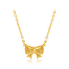 Wholesale Jewelry Retro Style Alloy Honeycomb Bow Geometric Ochain Pendant Necklace For Women With 5D Craft And Electroplating