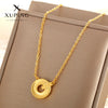 Wholesale Jewelry Retro Style Alloy Honeycomb Bow Geometric Ochain Pendant Necklace For Women With 5D Craft And Electroplating