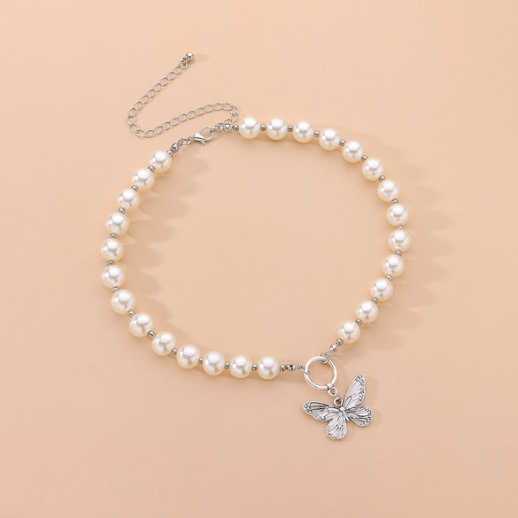 Wholesale Jewelry Retro Style Butterfly Alloy Pendant Jewelry With Electroplating For Women