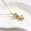 Wholesale Jewelry Retro Style Fish Koi Copper Zirconia Electroplating Pendant Necklace For Women