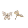 Wholesale Jewelry Retro Style Geometric Copper Inlaid Zircon Titanium Steel Piercing Jewelry For Women