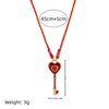 Wholesale Jewelry Retro Style Geometric Love Heart Lip Titanium Steel Pendant Gold Plated Ochain Clavicle Chain