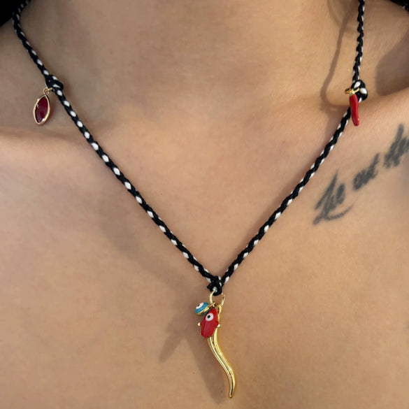 Wholesale Jewelry Retro Style Geometric Love Heart Lip Titanium Steel Pendant Gold Plated Ochain Clavicle Chain