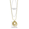 Wholesale Jewelry Retro Style Geometric Stainless Steel Electroplated Pendant Necklace