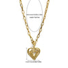 Wholesale Jewelry Retro Style Geometric Stainless Steel Electroplated Pendant Necklace