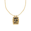 Wholesale Jewelry Retro Style Geometric Stainless Steel 18K Gold Plated Necklace