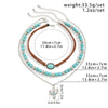 Wholesale Jewelry Retro Style Geometric Zinc Alloy Electroplated Cow Head Beaded Ball Chain Clavicle Necklace For Women