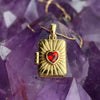 Wholesale Jewelry Retro Style Heart Shape Copper Electroplated Pendant Necklace For Women